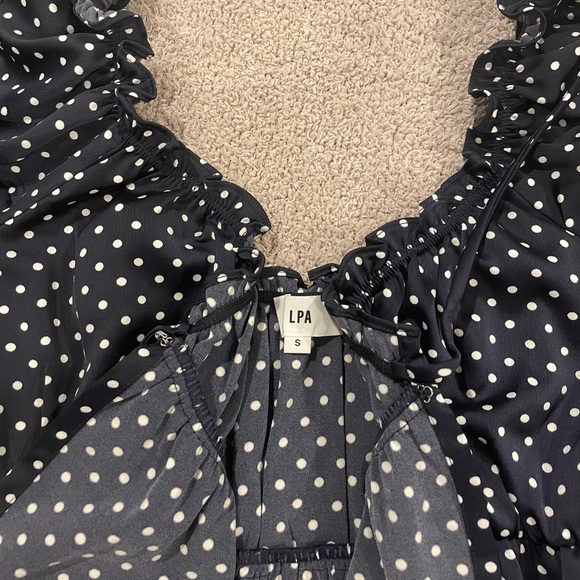 LPA navy polka dot top - Picture 5 of 6